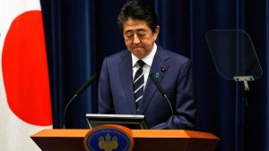 Japan's Prime Minister Shinzo Abe attends a news conference on coronavirus at his official residence in Tokyo, Japan February 29, 2020. REUTERS/Issei Kato (Japan)