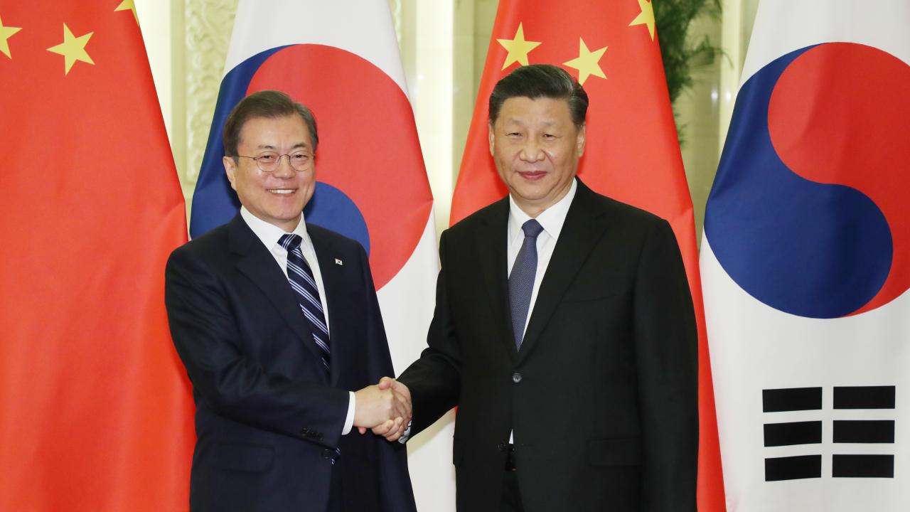 韓国大統領が訪中 北京で中韓首脳会談（写真：YONHAP NEWS/アフロ）