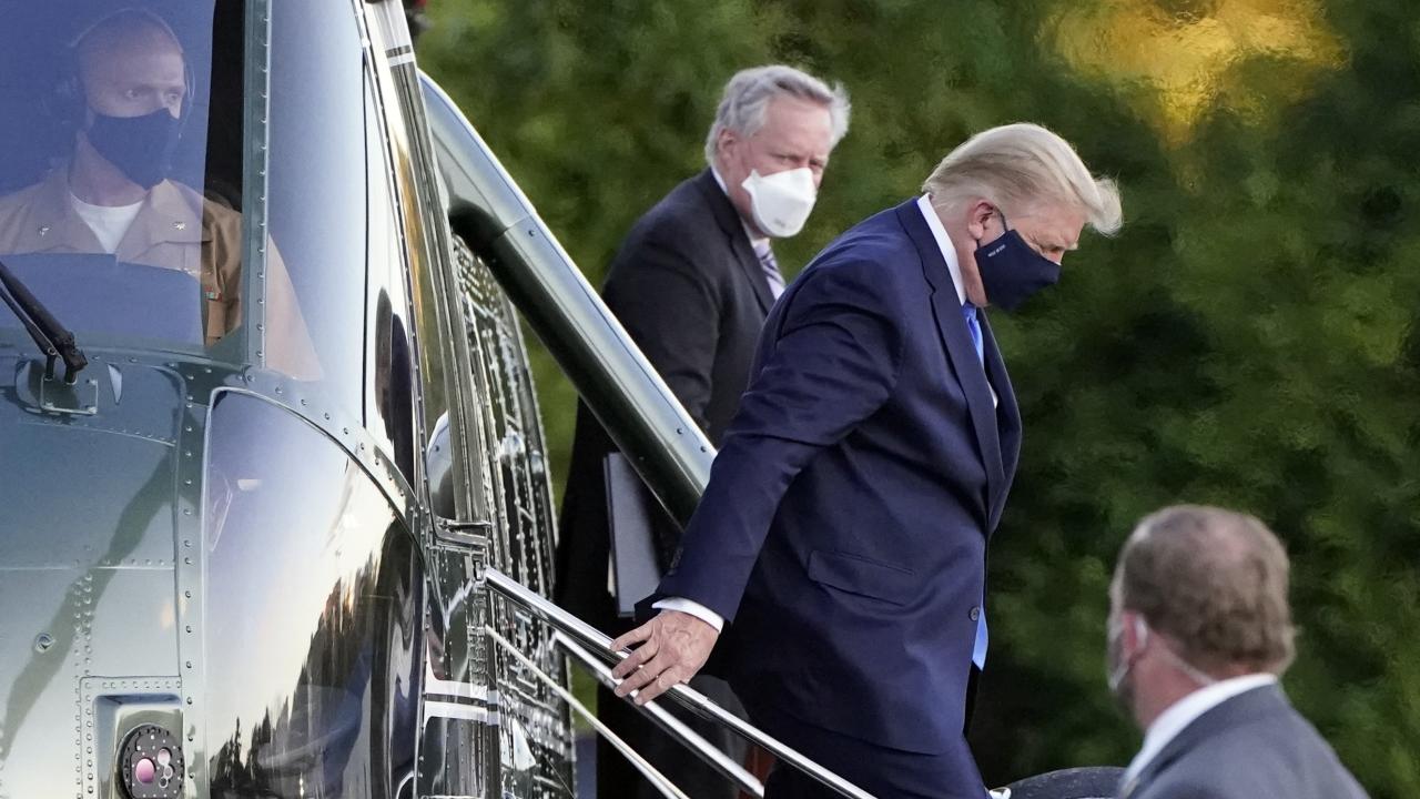 米大統領夫妻、新型コロナ検査で陽性 軍医療センターに入院（写真：AP/アフロ）