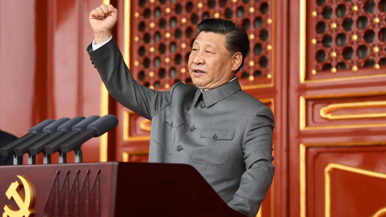 Xi Jinping, general secretary of the Communist Party of China (CPC) Central Committee, Chinese president and chairman of the Central Military Commission, delivers an important speech at a ceremony marking the 100th anniversary of the founding of the CPC in Beijing, capital of China, July 1, 2021. (Xinhua/Xie Huanchi)