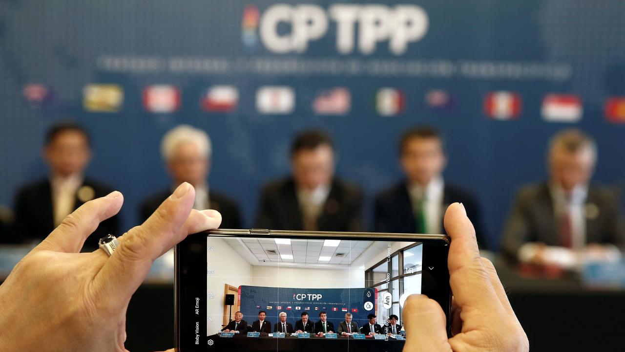 中国と台湾が加盟申請をしているTPP（CPTPP＝TPP11）（写真:ロイター/アフロ）