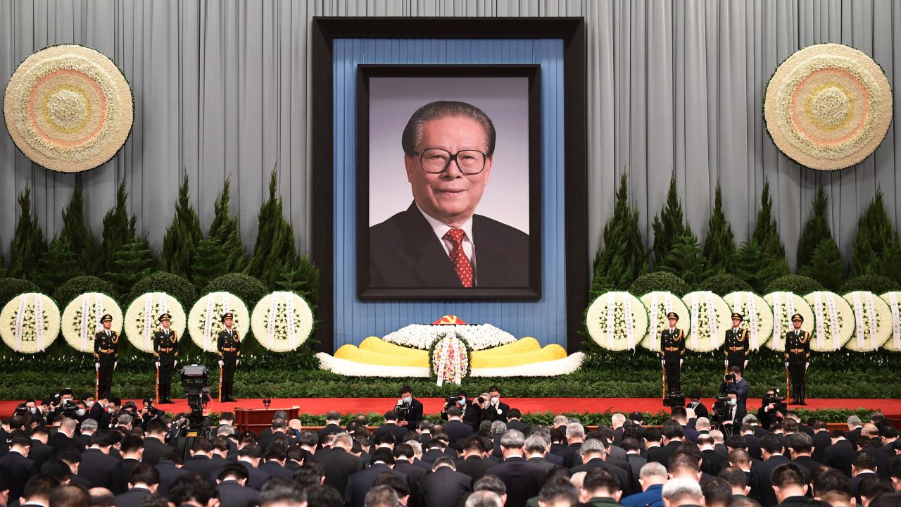 江沢民元国家主席の追悼大会（写真:ロイター/アフロ）