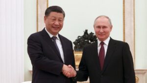 ３月20日に訪露した習近平国家主席とプーチン大統領（写真:代表撮影/ロイター/アフロ）