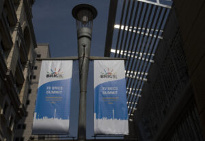 Banners for the upcoming BRICS