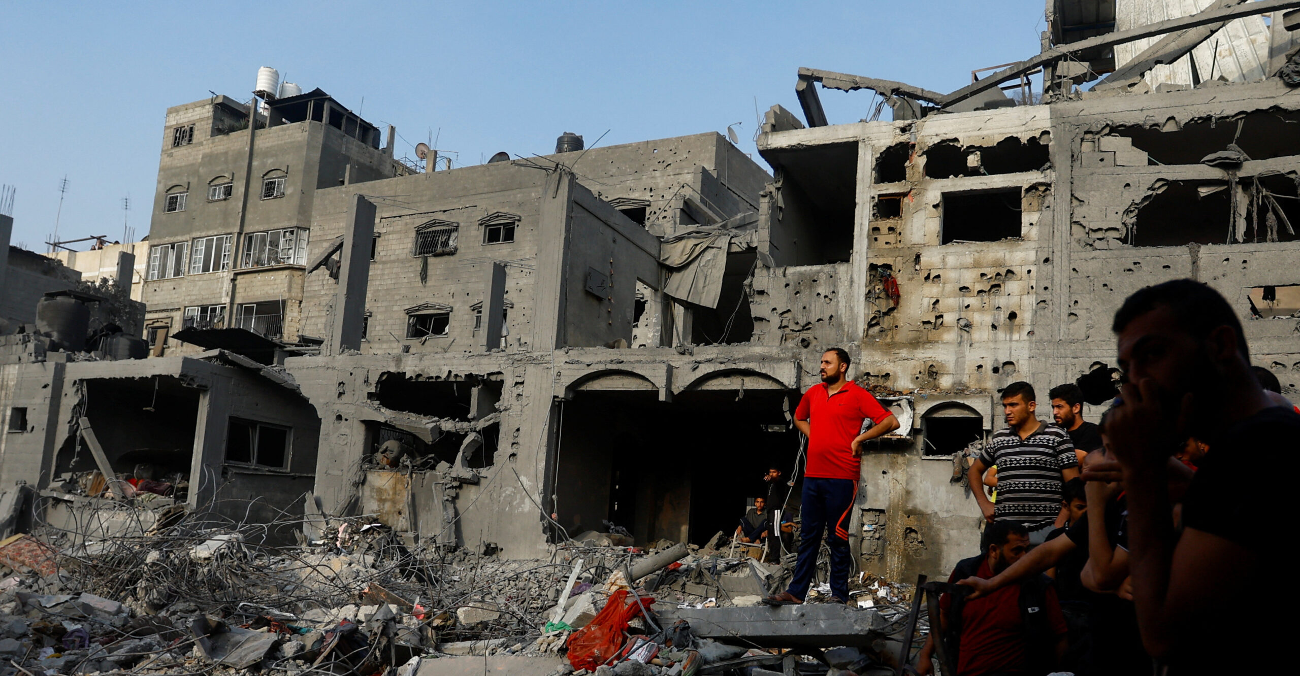 ハマス・イスラエル紛争で被害を受ける一般市民（写真:ロイター/アフロ）