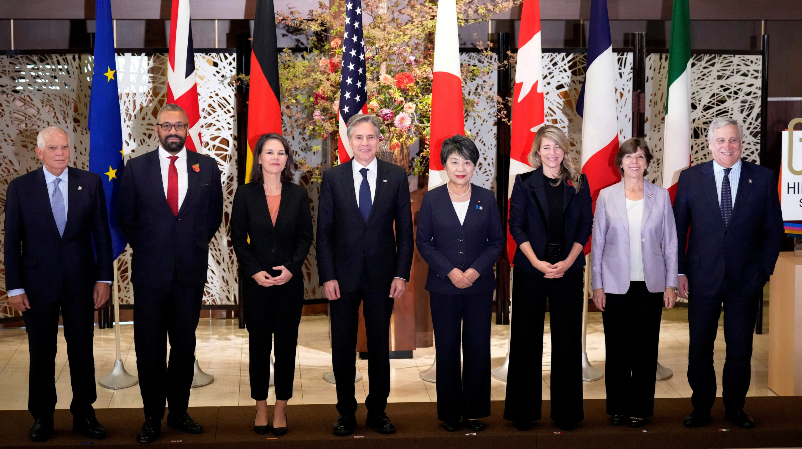 G7外相会合　東京（写真:代表撮影/ロイター/アフロ）