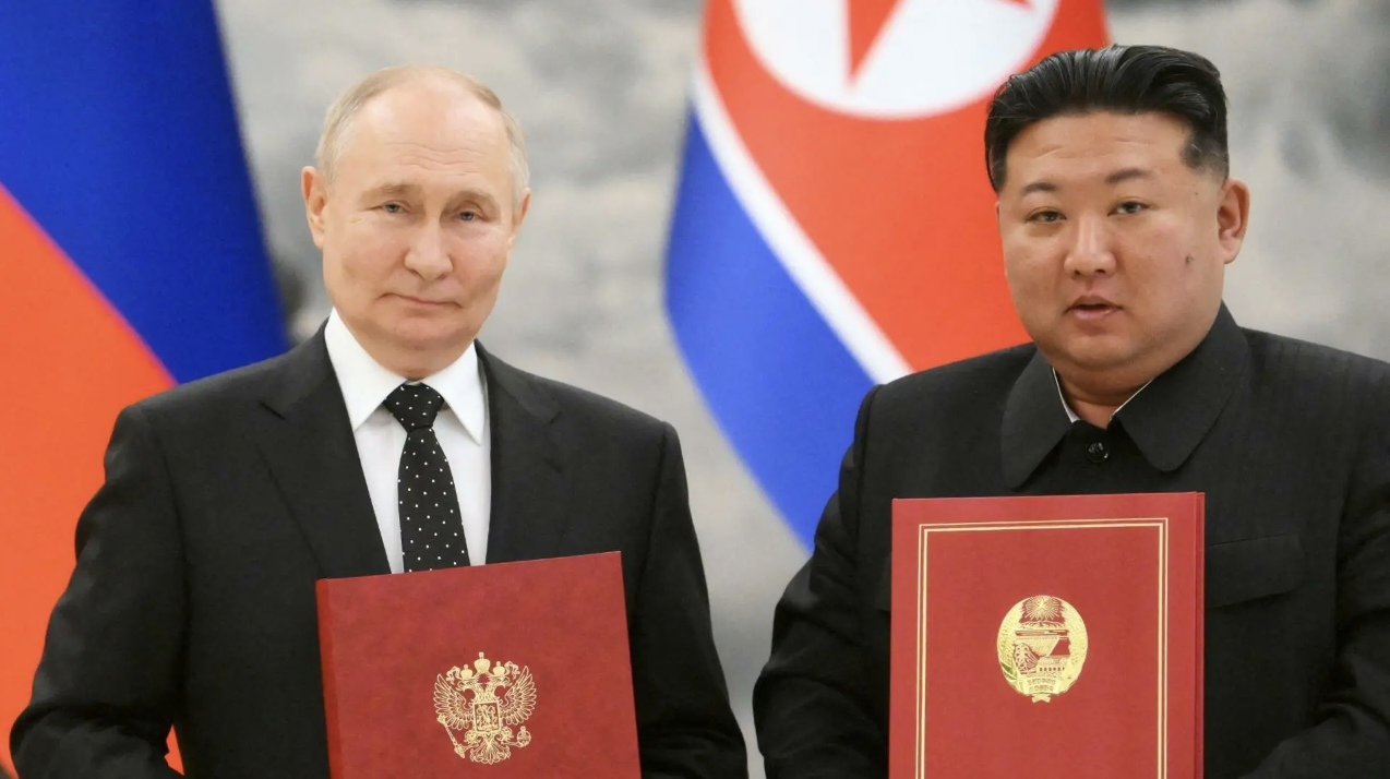 プーチン大統領と金正恩委員長（写真:ロイター/アフロ）