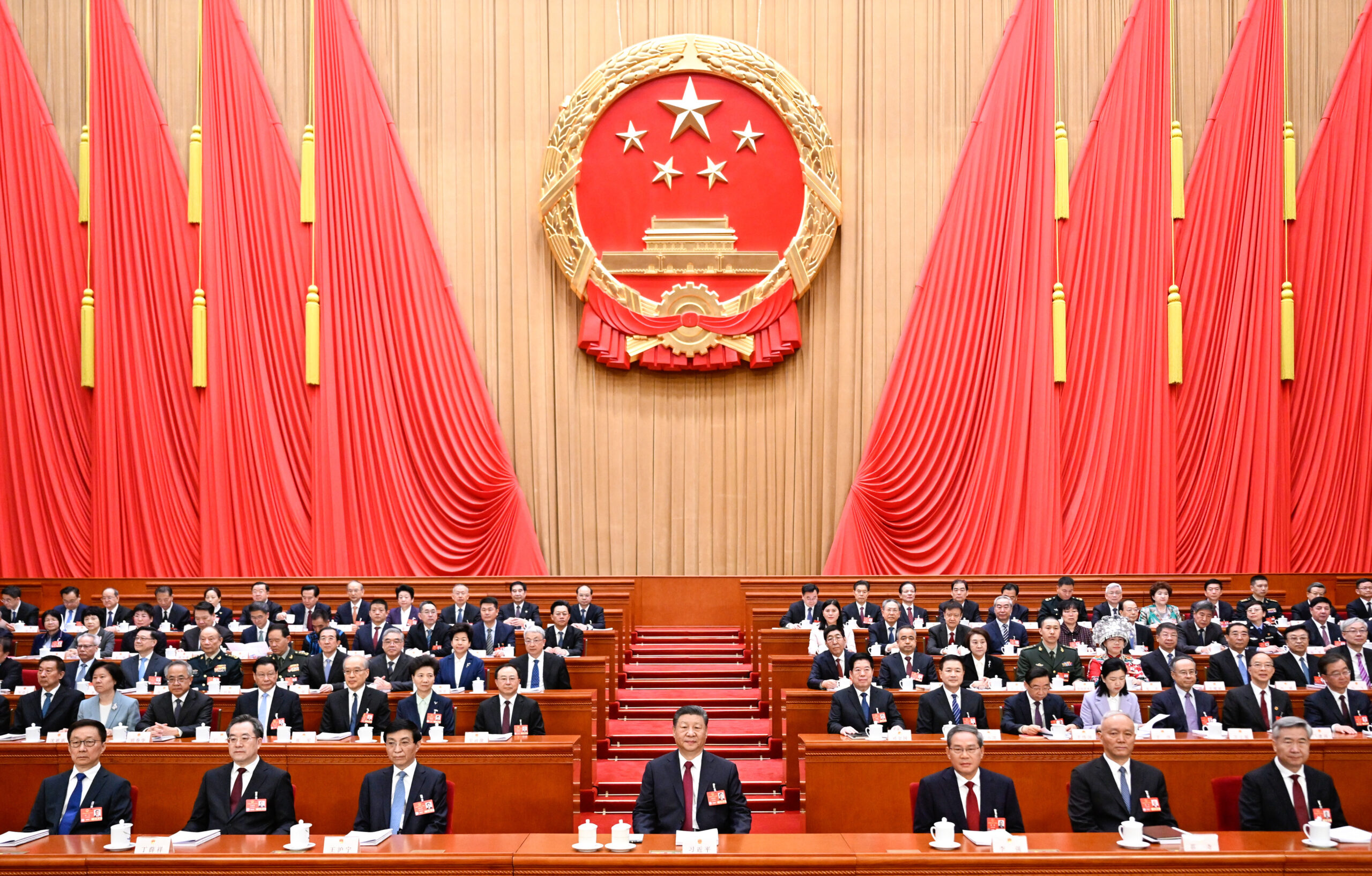 中国全国人民代表大会 第14期第3回会議（写真：新華社/アフロ）