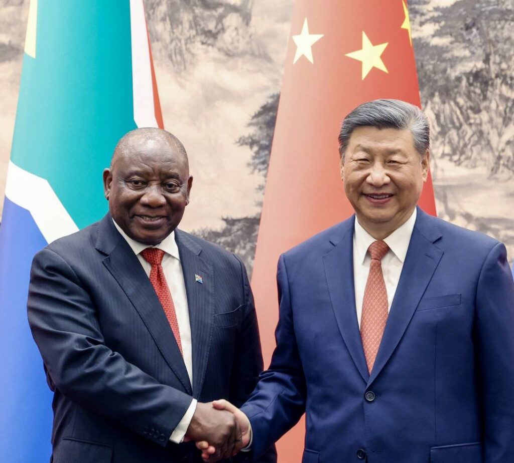習近平と南アフリカ大統領